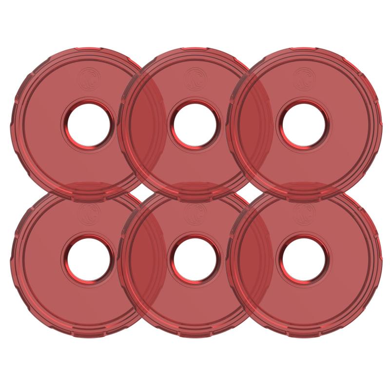 KC HiLiTES Cyclone V2 LED Replacement Lens - Red - Pack of 6