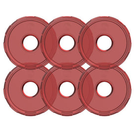 KC HiLiTES Cyclone V2 LED Replacement Lens - Red - Pack of 6