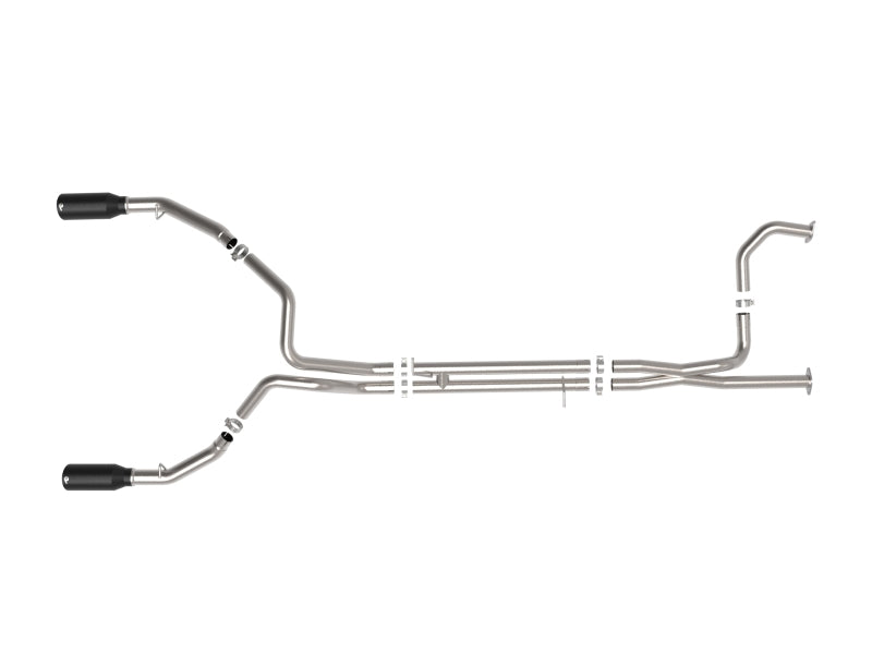 aFe Vulcan Series 3-Inch Stainless Steel Cat-Back Exhaust System with Black Tips for Ram 1500 TRX 2021-2024