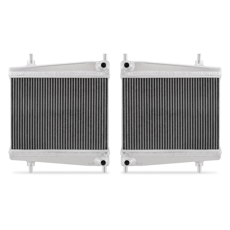 Mishimoto 2020+ Toyota Supra Aluminum Auxiliary Radiators - Full Aluminum, TIG-Welded, 30% Larger Core for Enhanced Cooling
