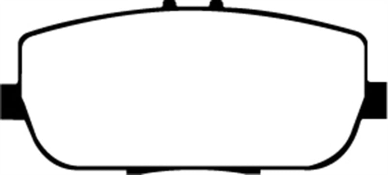 EBC Redstuff Ceramic Low Dust Rear Brake Pads for Mazda MX-5 Miata (2007-2011) - Part Number EBCDP31775C