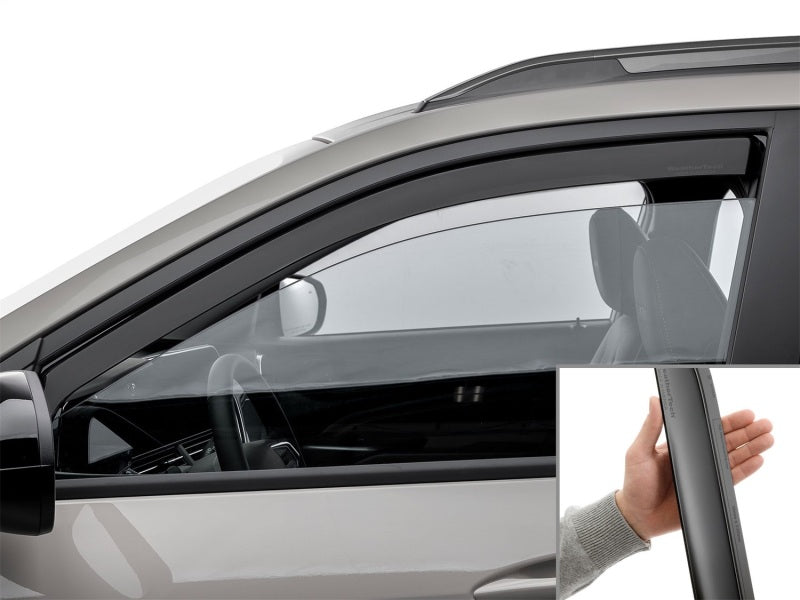 WeatherTech Front Side Window Deflectors for 2024-2026 Chevrolet Trax, Matte Black Tint, Part Number WET801076IMB