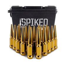 Load image into Gallery viewer, Mishimoto Steel Spiked Lug Nuts M12x1.5 20-Piece Set - Gold for BMW Z3