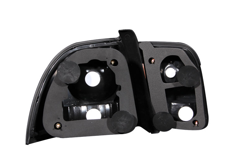 ANZO 1996-1997 Honda Accord Tail Light Assembly with Clear Lens and Black Housing
