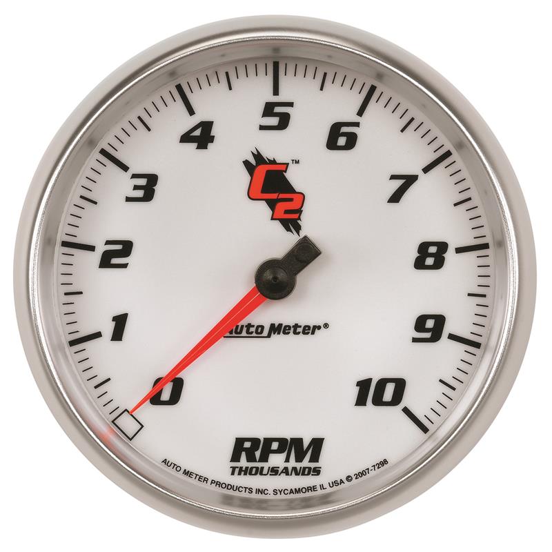 AutoMeter C2 5 Inch 10,000 RPM In-Dash Tachometer for High-Performance Vehicles