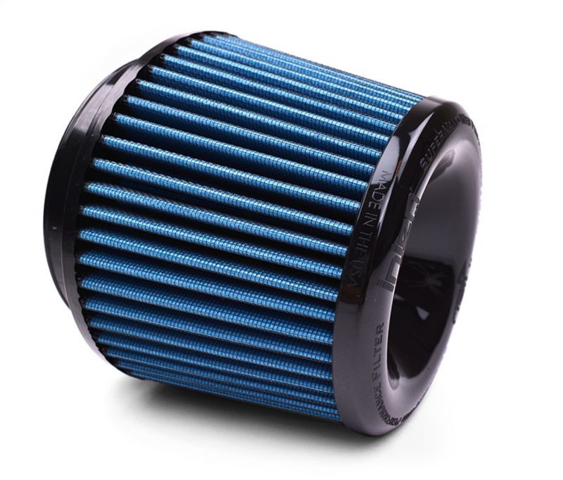 Injen X-1045-BB SuperNano-Web Dry Air Filter - 5 Inch Flange, High-Flow Performance, and Lifetime Warranty