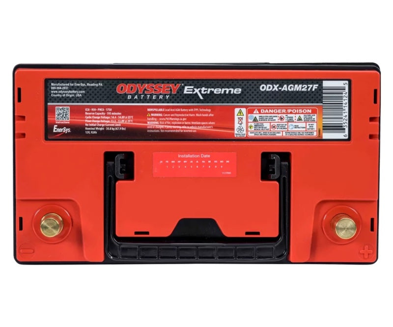 Odyssey Battery Heavy Duty & Commercial Extreme AGM Battery (Part Number: odyODX-AGM27F)