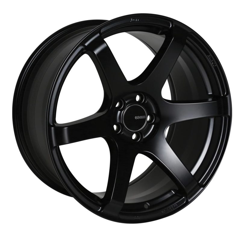 Enkei T6S 18x8 Matte Black Wheel with 35mm Offset and 5x114.3 Bolt Pattern