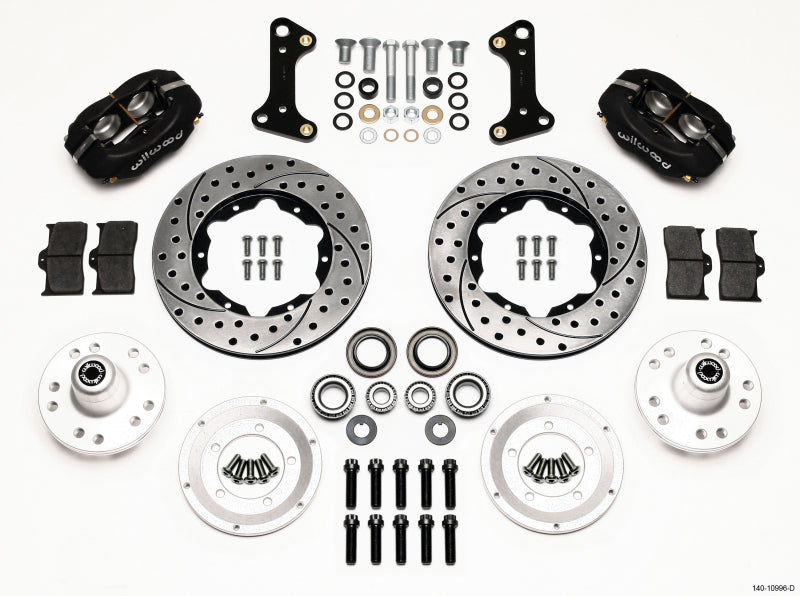 Wilwood Forged Dynalite Front Brake Kit 11-inch for GM 1967-1969 Camaro and 1964-1974 A-Body Vehicles, Part Number Wil140-10996-D