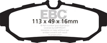 Load image into Gallery viewer, EBC Redstuff Ceramic Low Dust Rear Brake Pads for Ford Mustang 2010-2013