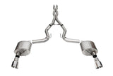 CORSA Performance 2024 Ford Mustang GT Xtreme Cat-Back Exhaust System with 3.0-Inch Dual Exit and 4.5-Inch Pro Series Tips