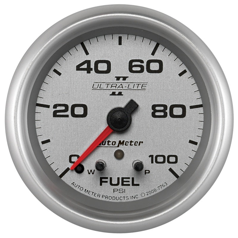 AutoMeter Ultra-Lite II 2 5/8 inch 0-100 PSI Digital Fuel Pressure Gauge