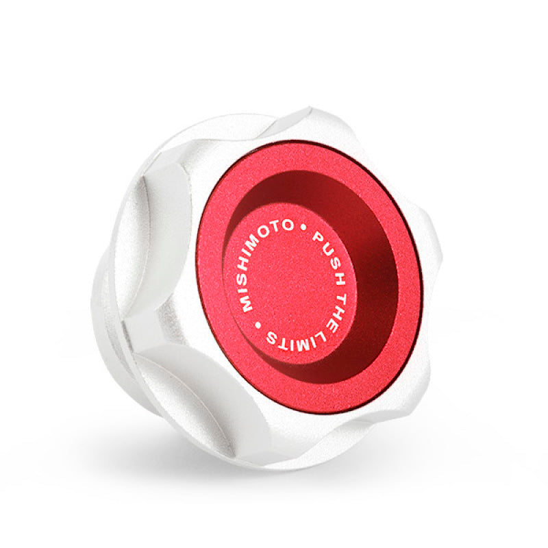 Mishimoto CNC Billet Oil Filler Cap for Honda and Nissan Engines - Red
