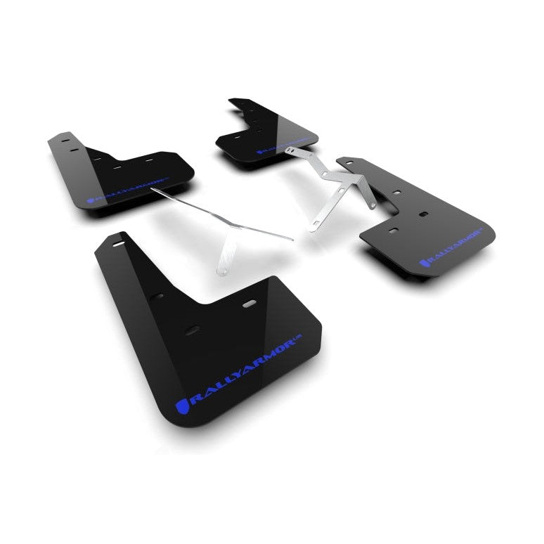 Rally Armor 23-25 Acura Integra A-Spec Black UR Mud Flap with Blue Logo (No Drilling Required)
