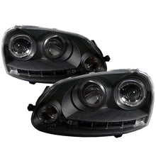 Load image into Gallery viewer, Spyder LED Halo DRL Projector Headlights for Volkswagen GTI &amp; Jetta (2006-2009) - Black