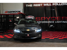 Load image into Gallery viewer, Spyder Chevy Cruze 2011-2014 Projector Headlights with LED Halo and DRL - Black, Part Number PRO-YD-CCRZ11-DRL-BK