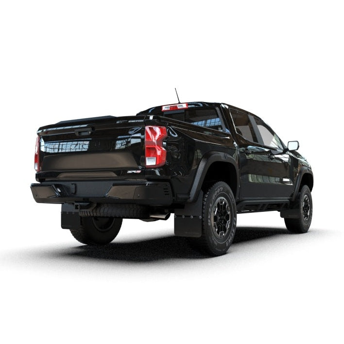 Rally Armor 23-25 Chevy Colorado ZR2 Black Mud Flap with Metallic Black Logo