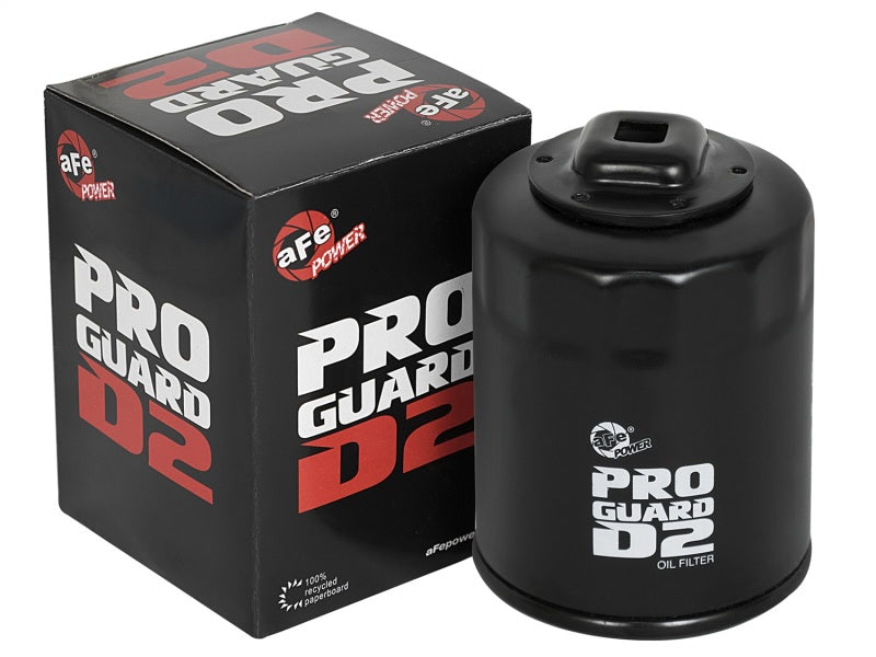 aFe ProGuard D2 Oil Filter for Nissan Trucks and Honda Cars * Heavy Duty Canister with Built-In Seal and 3/8" Ratchet Drive