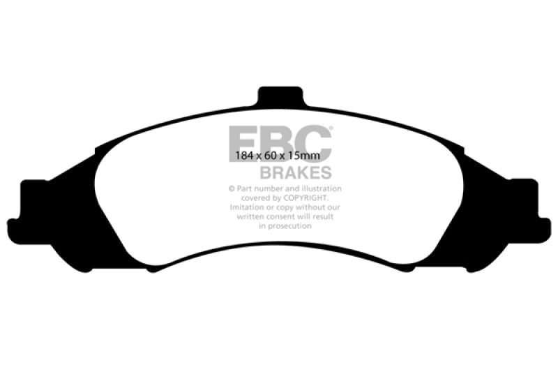 EBC Redstuff Ceramic Low Dust Front Brake Pads for 2004 Pontiac GTO 5.7