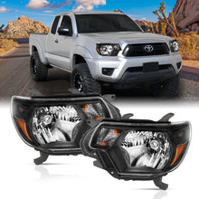 Load image into Gallery viewer, ANZO 2012-2015 Toyota Tacoma Crystal Headlights with Clear Lenses and Black Housing