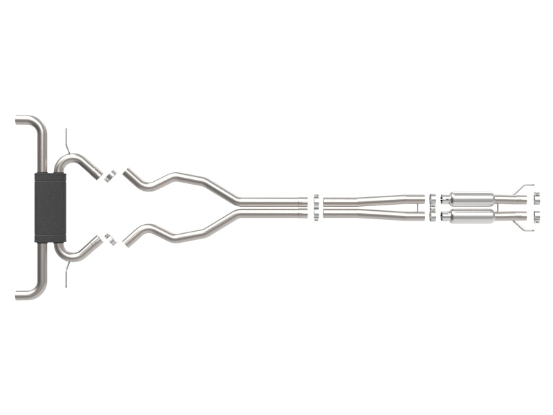 aFe Vulcan Series 2 1/2 Inch 304 Stainless Steel Cat-Back Exhaust System for Ford Edge ST 2015-2023