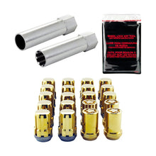 Load image into Gallery viewer, McGard SplineDrive Tuner 5 Lug Installation Kit with Locks &amp; Tool for Nissan Maxima - Gold (Part Number mcg65554GD)