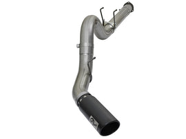 aFe Large Bore-HD 5-inch DPF Back Exhaust System for 2017 Ford Diesel Trucks with Black Tip * Part Number afe49-43090-B