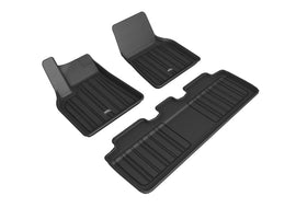 3D MAXpider Elitect Floor Mats for Tesla Model Y (2021-2024) – Black, Front and Rear