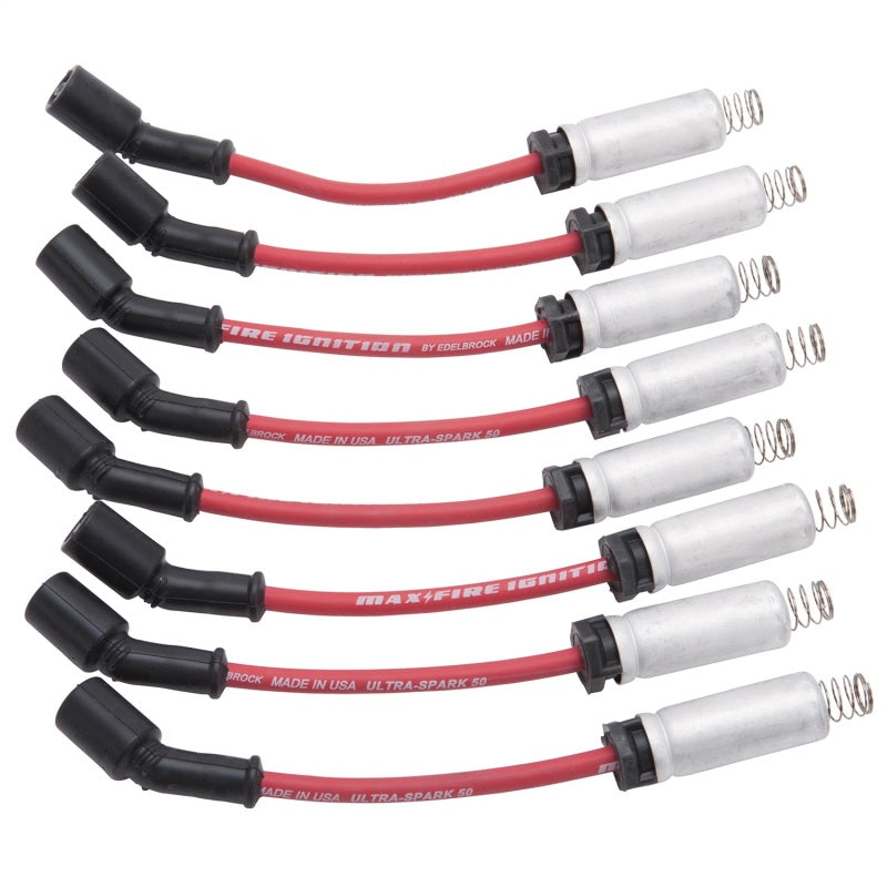 Edelbrock Max-Fire Ultra-Spark 50 Performance Spark Plug Wire Set for Small-Block LS1 Engines
