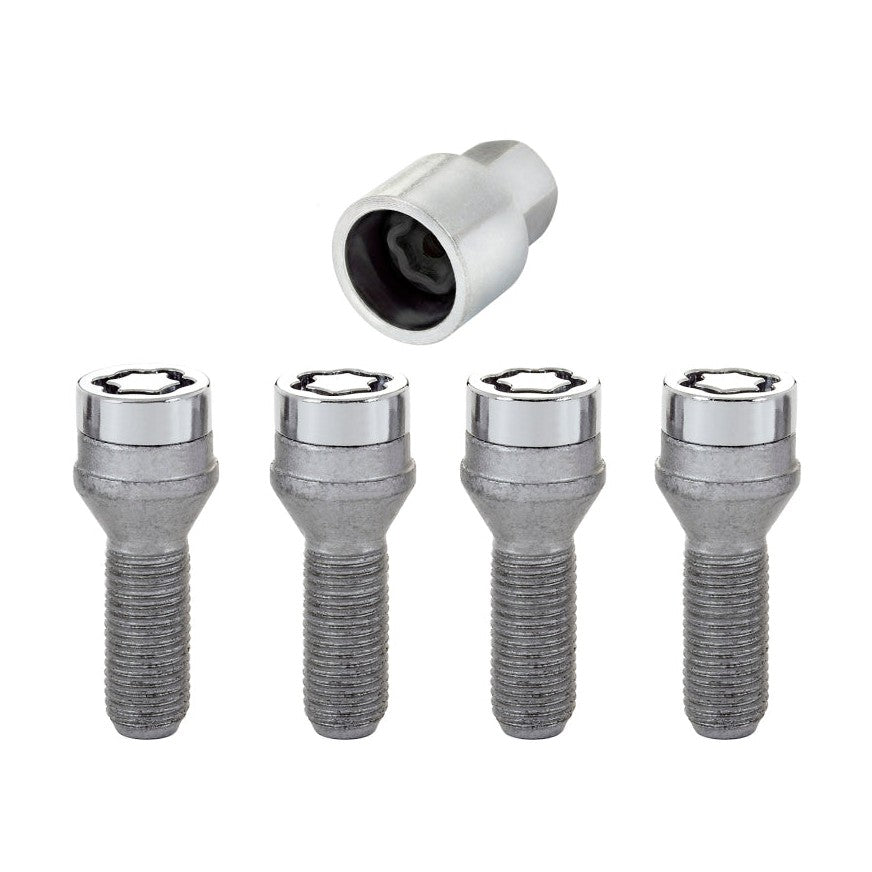McGard Wheel Lock Bolt Set - 4pk. (Cone Seat) M14X1.5 / 19mm Hex / 31.0mm Shank Length - Chrome