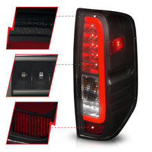 Load image into Gallery viewer, ANZO 2005-2021 Nissan Frontier LED Tail Light Assembly with Black Housing and Smoke Lens