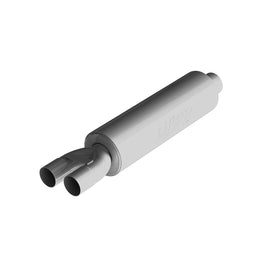 MBRP Universal 3 Inch Inlet, 2.5 Inch Outlet Chambered Aluminum Muffler - 30.5 Inches Length