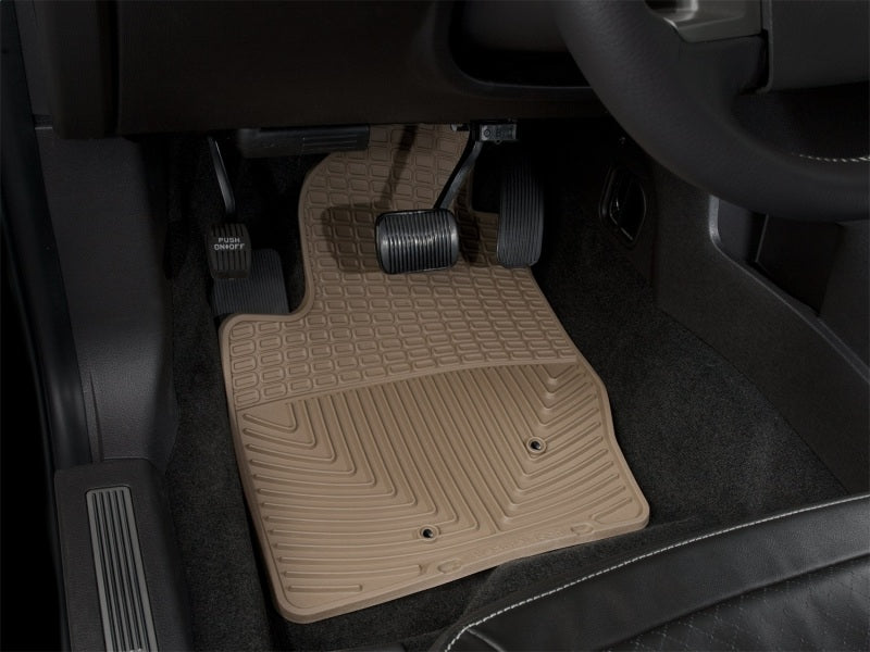 WeatherTech All-Weather Front Floor Mats, Tan, for 2003-2013 Volvo XC90 – Part Number wetW43TN