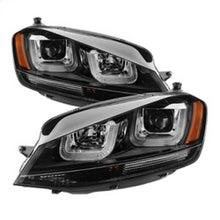 Load image into Gallery viewer, Spyder Volkswagen Golf VII 2014-2016 Projector Headlights with DRL LED Black Stripe - OEM Replacement