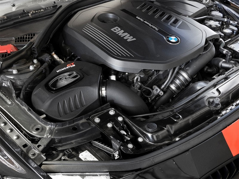 aFe POWER Momentum GT Pro Dry S Cold Air Intake System for BMW 340i and 440i (2016-2017) with Carbon Fiber Trim