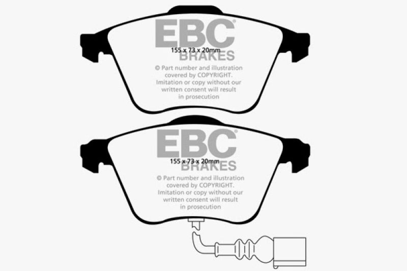 EBC Bluestuff NDX Full Race Brake Pads for Audi TT Quattro and VW Golf R - Part No. ebcDP51946NDX