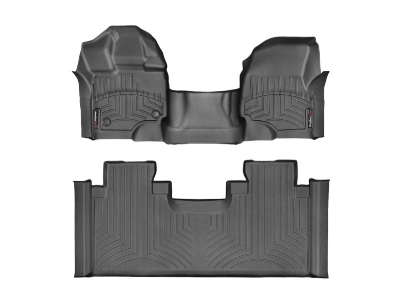 WeatherTech DigitalFit FloorLiner for Ford F-150 (2015-2016) * Front and Rear Over-The-Hump, Black