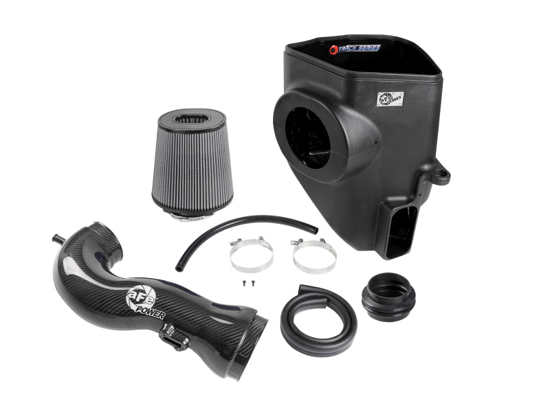 aFe 19-21 GM Trucks Track Series Carbon Fiber Cold Air Intake System with Pro Dry S Filter Part #AFE57-10015D