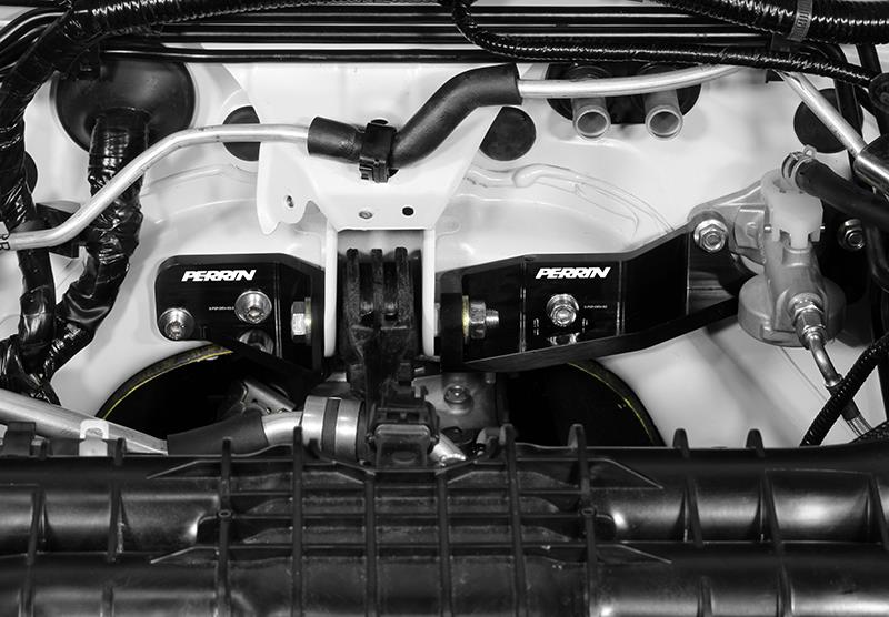 Perrin Performance Pitch Stop Mount and Firewall Brace for 2015-2021 Subaru Impreza, WRX, and STI - Black