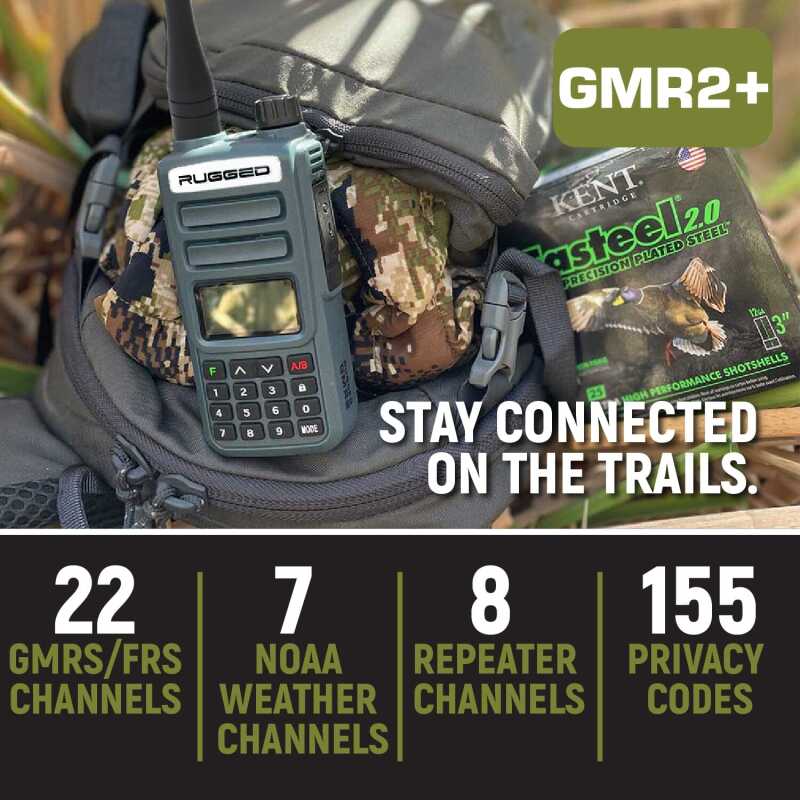 Rugged Radios Rugged GMR2 PLUS GMRS/FRS Two-Way Handheld Radio in Safety Orange