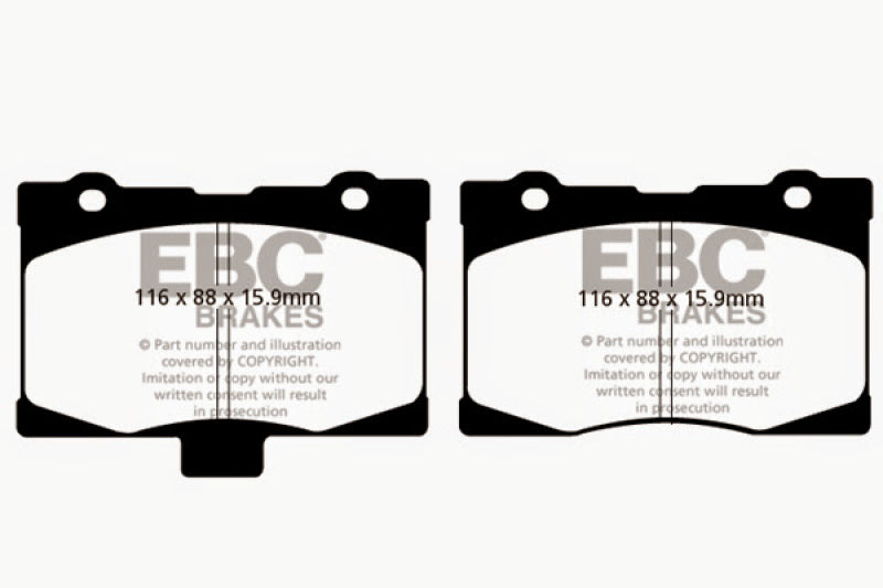 EBC Yellowstuff Front Brake Pads for Acura RL 2005-2012 * High-Performance Street and Track Use