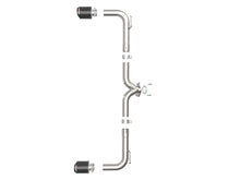 Load image into Gallery viewer, aFe Takeda 2-1/2 inch Stainless Steel Axle-Back Exhaust System with Carbon Fiber Tips for Mazda 3 2014-2018