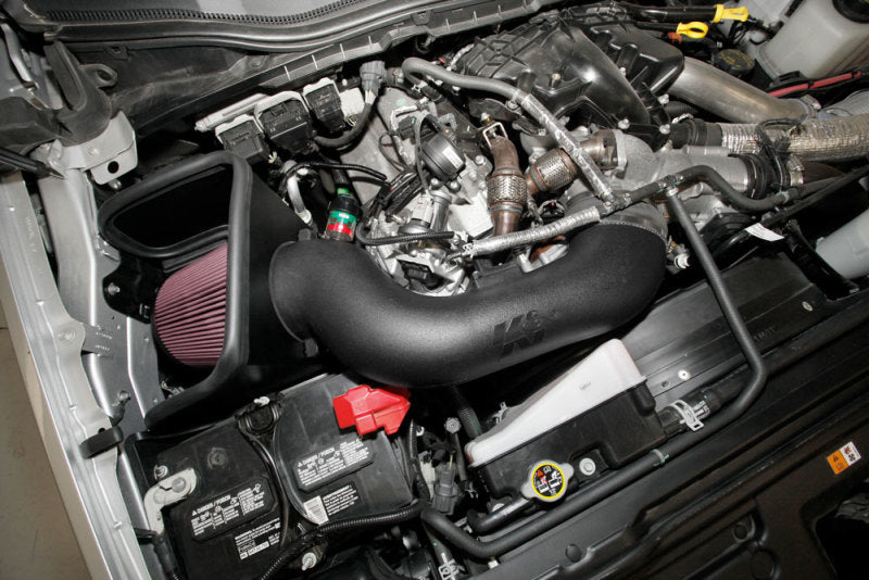 K&N Engineering 57-2597 High-Flow Cold Air Intake System for 2017 Ford F-250 & F-350 Super Duty with 6.7L V8 Diesel