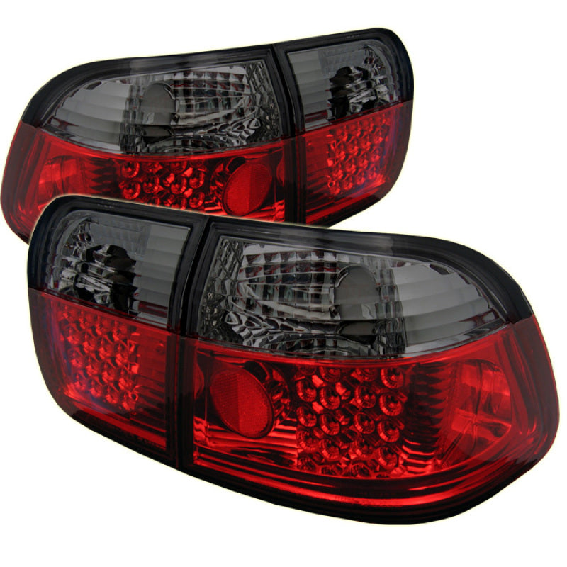 Spyder Honda Civic 96-98 4-Door LED Tail Lights in Red Smoke * Part Number ALT-YD-HC96-4D-LED-RS