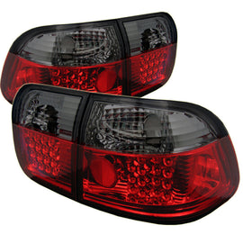 Spyder Honda Civic 96-98 4-Door LED Tail Lights in Red Smoke * Part Number ALT-YD-HC96-4D-LED-RS