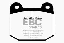 Load image into Gallery viewer, EBC Greenstuff 2000 Series Sport Front Brake Pads for BMW 320i and Alfa Romeo GTV-6