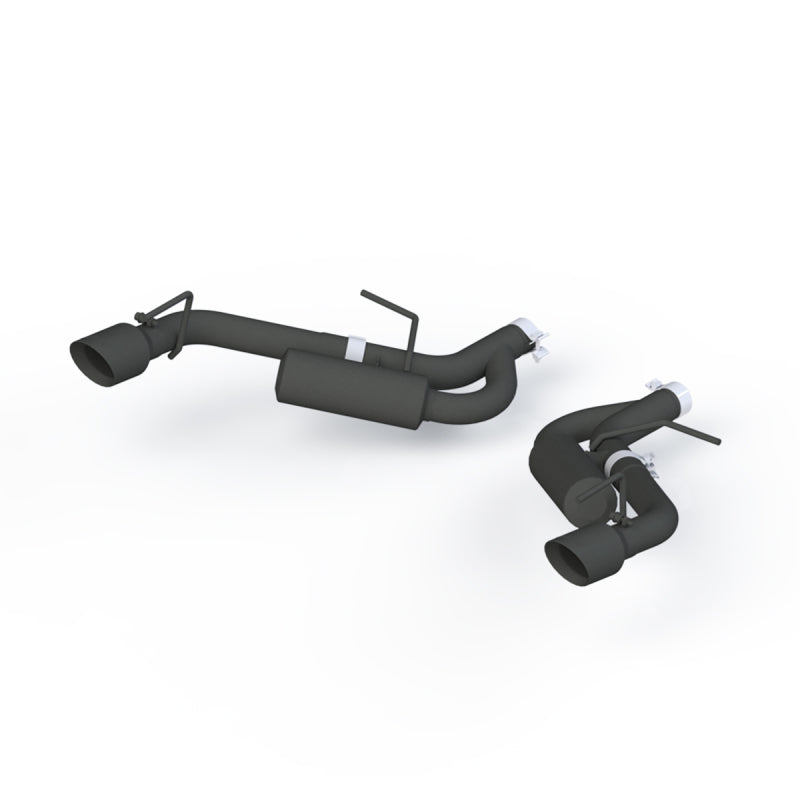 MBRP Armor BLK Series 2.5-inch Black Coated Non NPP Axle Back Exhaust System for Chevrolet Camaro (2016-2022)