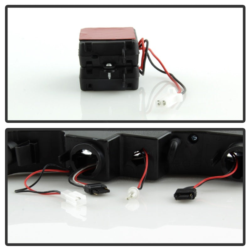 SPYDER xTune GMC Yukon 2002-2006 Headlights with LED Bumper Lights * Black HD-JH-GS99-LED-SET-BK