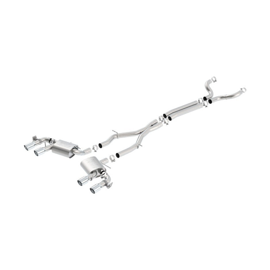 Borla ATAK Cat-Back Exhaust System for 2017-2023 Chevrolet Camaro ZL1 6.2L V8 with NPP Dual Mode Valves