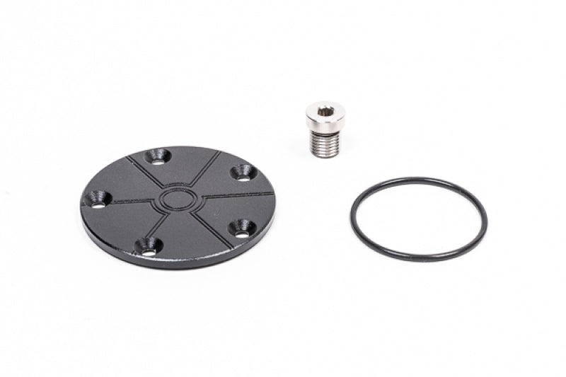 Radium Engineering Fuel Hanger FPR Block Off Kit - Convert Radium Built-In Pressure Regulators to Return System